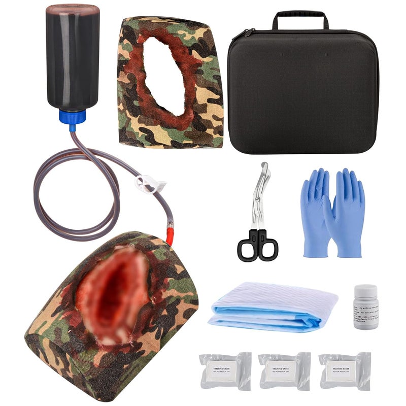MedEduQuest Thigh Laceration Wound Packing Trainer for Bleed Control in Medical Education First Aid Emergency Practice and Military Trauma Training - Image 1