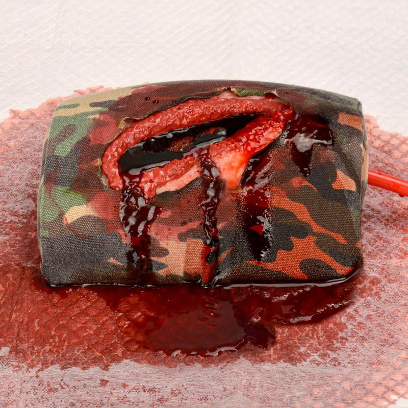 MedEduQuest Thigh Laceration Wound Packing Trainer for Bleed Control in Medical Education First Aid Emergency Practice and Military Trauma Training - Image 3