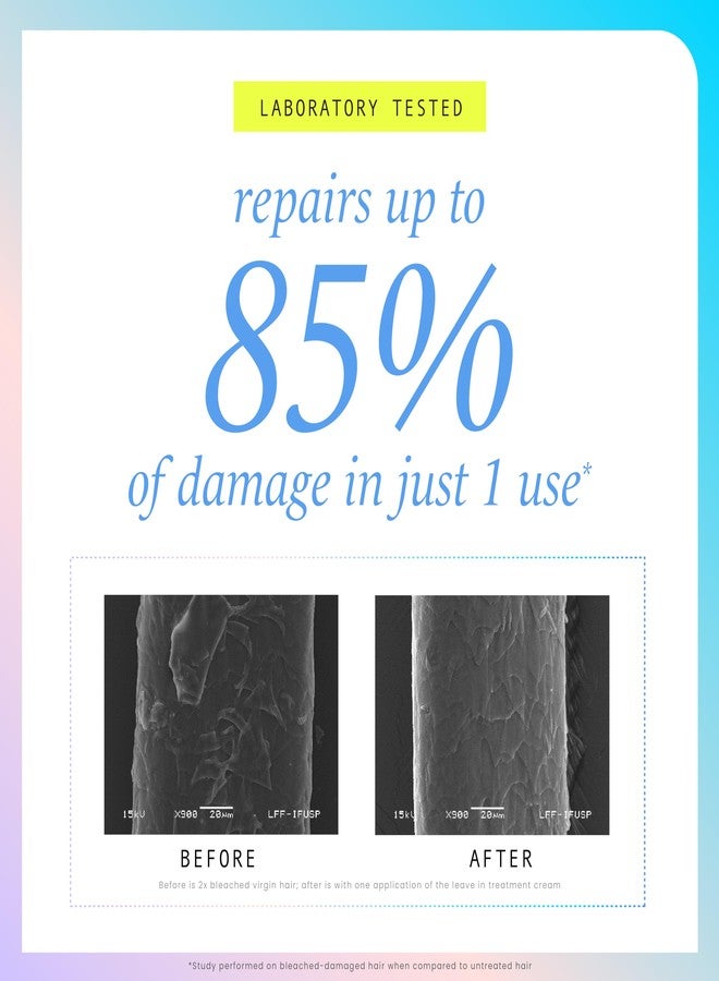 HASK Bond Building Leave-In Treatment Cream with TripleBond Complex & Argan Oil, Repairs Damage, Prevents Breakage, Adds Moisture, Sulfate-Free, Cruelty-Free, Colour-Safe - 3.3 oz - Image 2