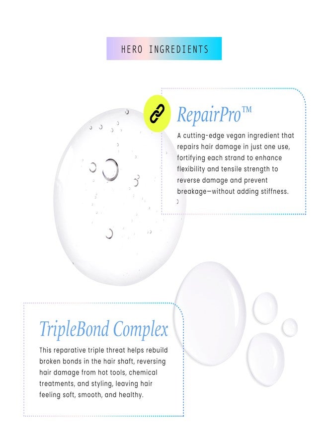 HASK Bond Building Leave-In Treatment Cream with TripleBond Complex & Argan Oil, Repairs Damage, Prevents Breakage, Adds Moisture, Sulfate-Free, Cruelty-Free, Colour-Safe - 3.3 oz - Image 3