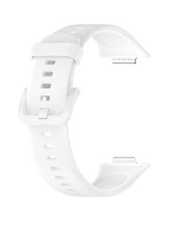 Generic Soft Honor Band 6 Silicone Strap for Honor 6 Monochrome Replacement Mesh Soft Sports - White  - Image 3