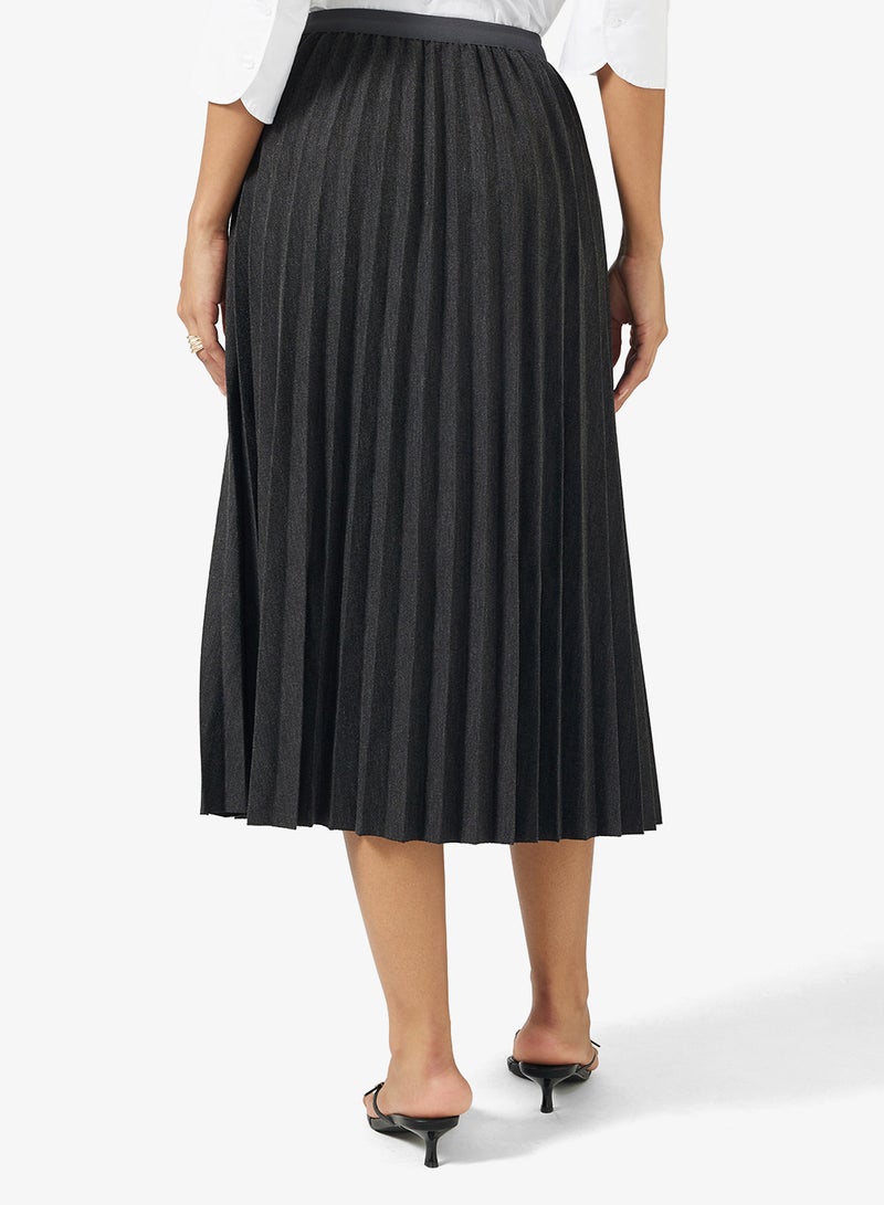 جينجر تنورة ميدي مطوية - Image 3