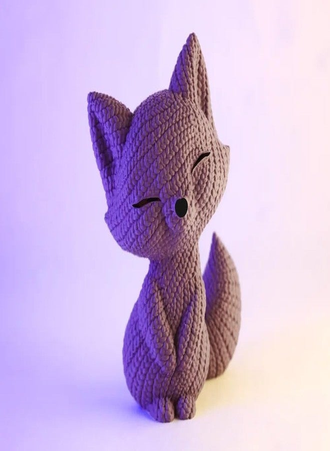 Beoals Handmade Knitted Fox Plush Toy, Multi Color (Pack of 1) - Image 2