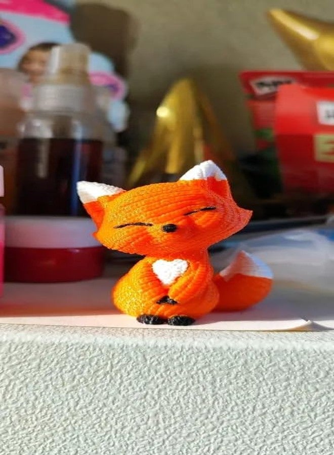 Beoals Handmade Knitted Fox Plush Toy, Multi Color (Pack of 1) - Image 3