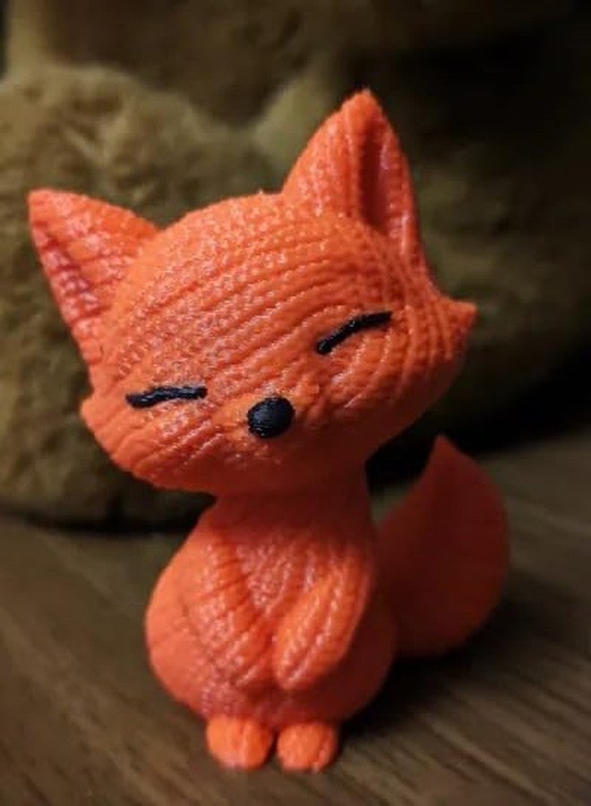 Beoals Handmade Knitted Fox Plush Toy, Multi Color (Pack of 1) - Image 4