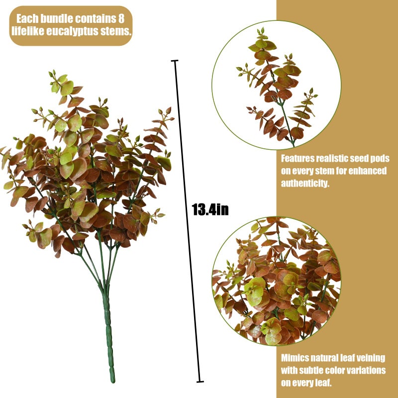 alyptus Enhance Your Outdoor Space Artificial Flowers & Plants 20 Bundles Anti-UV Simulated Flowers Lifelike Fake Silk Colorful Daisy Bulk for Christmas Thanksgiving Decoration (20 Bundles 1#) - Image 2