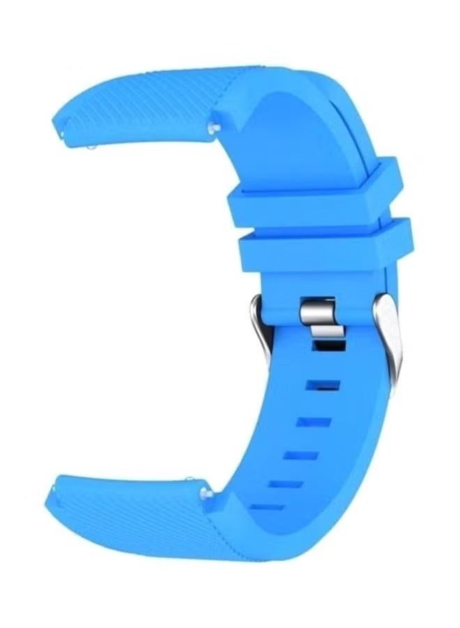 vesus Replacement Silicone Band For Samsung Galaxy Gear S3 Classic/Gear S3 Frontier/Huawei GT/GT2 46mm Blue