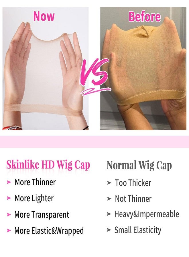mscoco 10 Pieces Wig Caps for Women HD Wig Cap for Lace Front Wig Bald Cap for Wigs Stocking Caps for Wigs - Image 2