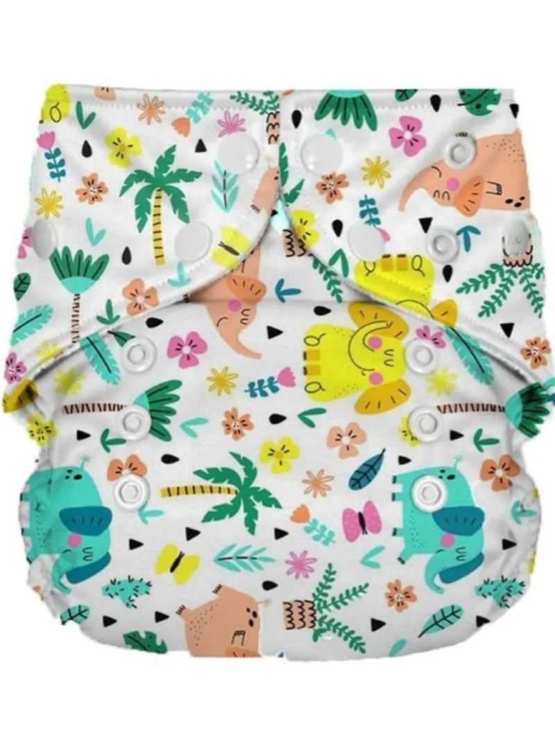 Bumtum Baby Printed Cloth Diaper Free Size  Multicolor - Image 3