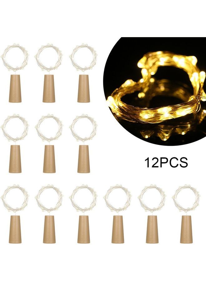 نيبمينينت 12-Piece LED Copper Wire Fairy String Light Set أصفر - Image 1