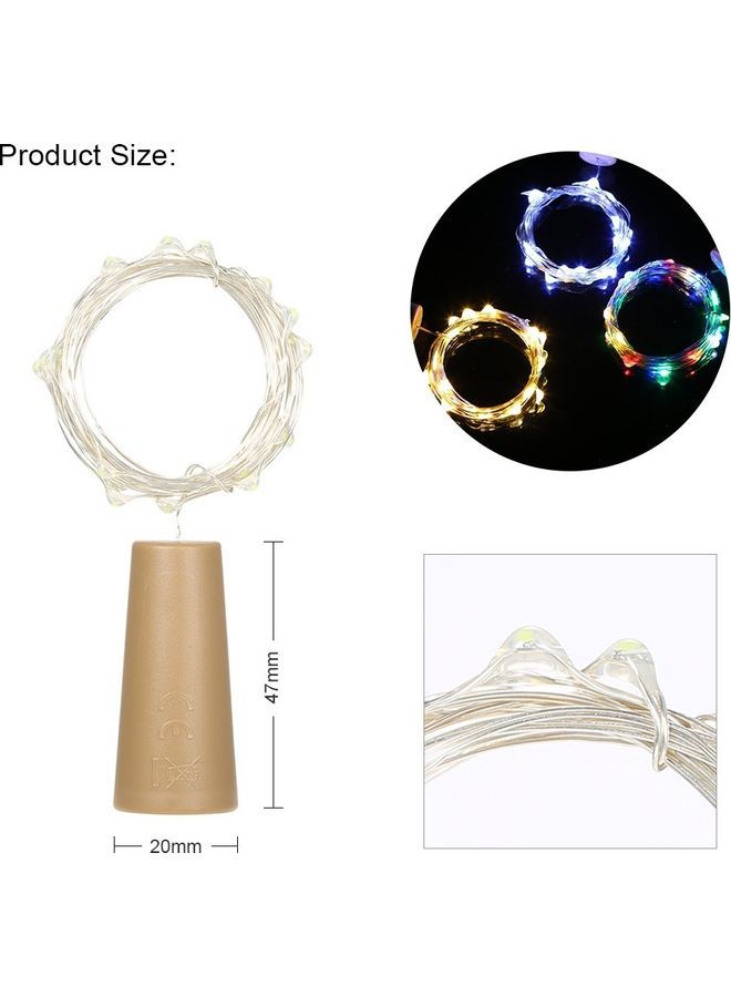 نيبمينينت 12-Piece LED Copper Wire Fairy String Light Set أصفر - Image 3