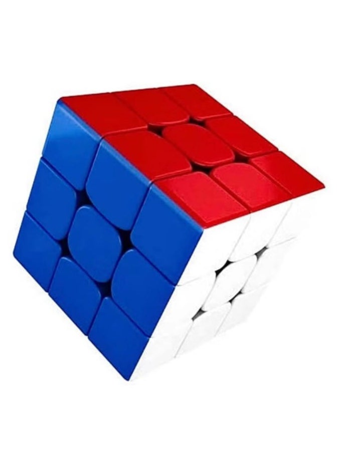 null - Rubik's Cube 3×3 without adhesive stickers, magic, smooth and fast rotating for mind and thinking games and puzzles, child - Image 1
