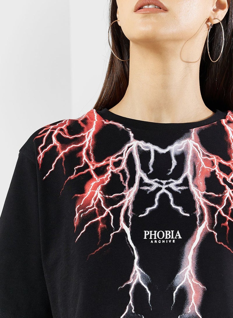 phobia Logo Cropped Top - Image 3