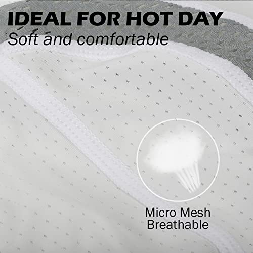 MELASA Skull Cap Helmet Liner Beanie, Cooling Mesh Cycling Running Hat for Men Women, Fits Under Helmets (Black & White) - Image 5