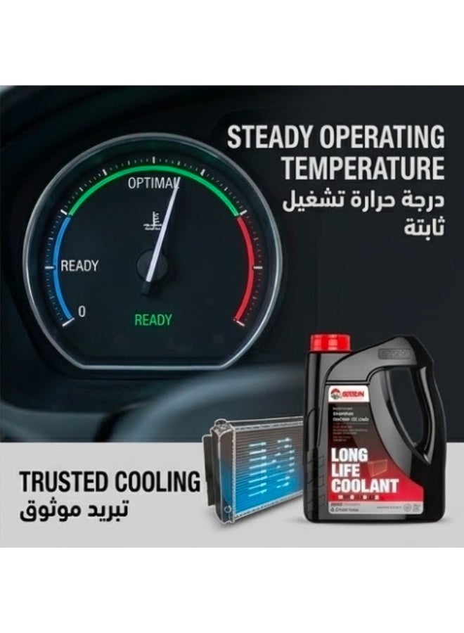 GETSUN Long Life Coolant G-1105A 2L – Anti-Rust, Anti-Scale & Anti-Boiling Radiator Coolant for Car Engine Cooling System | Red - Image 3