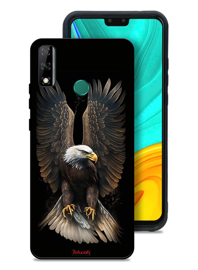 Tolwak Huawei Y8s Protective Case Cover Eagle Spread Wings - Image 1