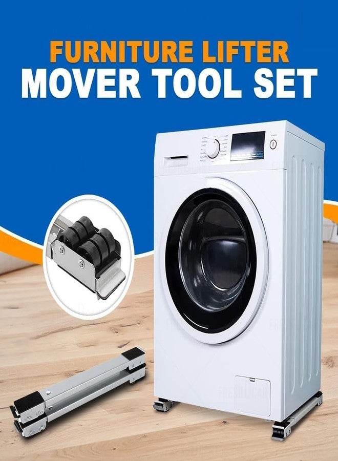 Bitnex Heavy Load Furniture Lifter Mover Tool Set,Heavy Duty Extensible Appliance Roller is Suitable for Washing Machines, Refrigerators Adjustable Height Lifting Tool (Furniture Lifter Mover) - Image 2
