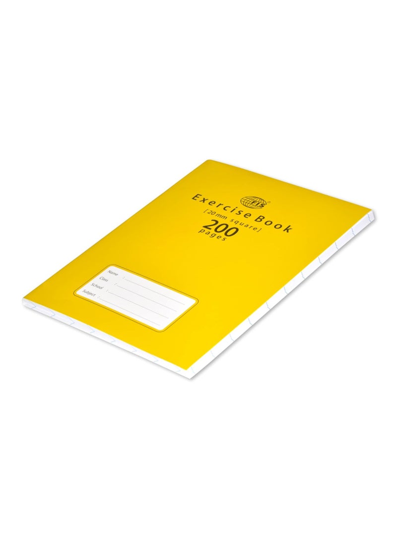 FIS Exercise Book 200 Pages, 20Mm Square Left Margin, Size 16 X 21 Cm, Pack Of 6 FSEBSQ20200N - Image 4