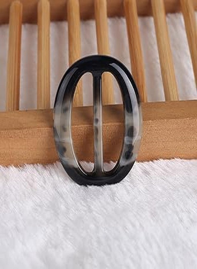 Jowxsx 6 Pcs 5CM Fashion Resin T Shirt Clips Simple Tee Shirt Rings Clasps Elegant Scarf Buckles Slides Waistband Neckerchief Clasps for Women Girls, Buckles, Fasteners Sewing Supplies - Image 4