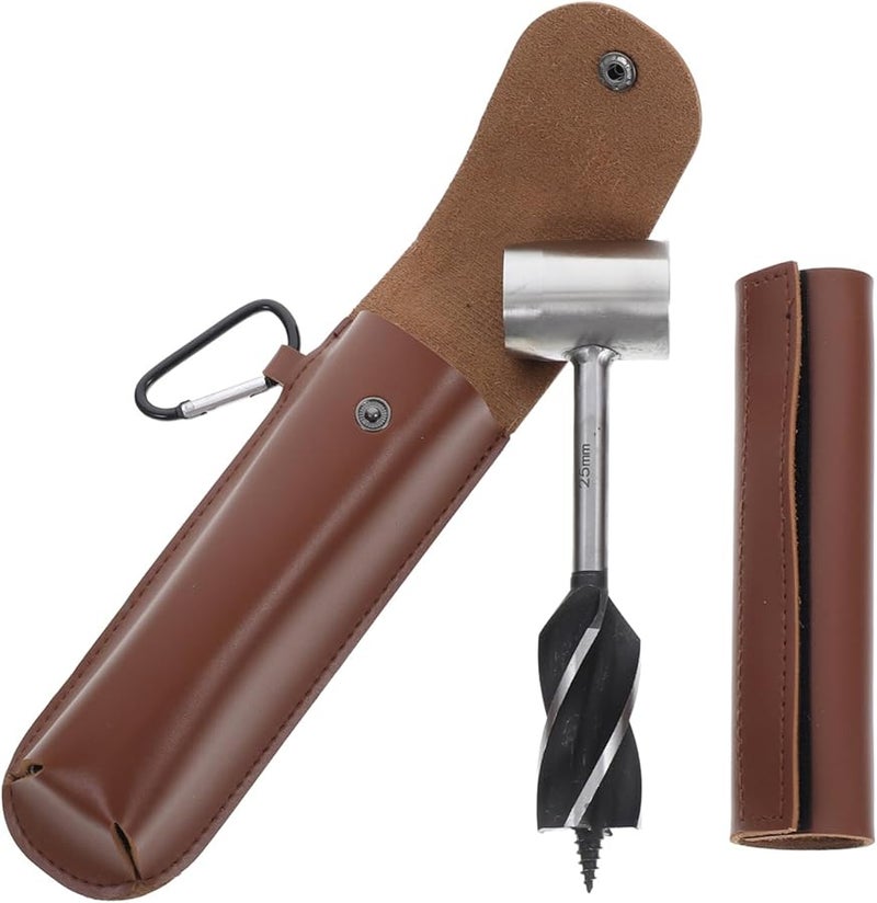 Heavy Duty Manual Hand Drill Tool Portable for Woodworking Camping and Garden Hole Digging - Image 1