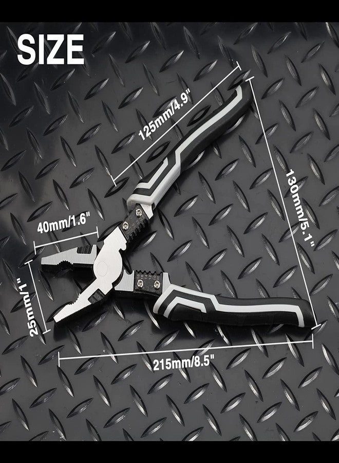 SILENCIO 5 in 1 Multi-function Plier Tools For Multipurpose Lineman Plier with Gripping, Wrench, Cutter, Crimping & Wire Stripper Fuction - Image 4