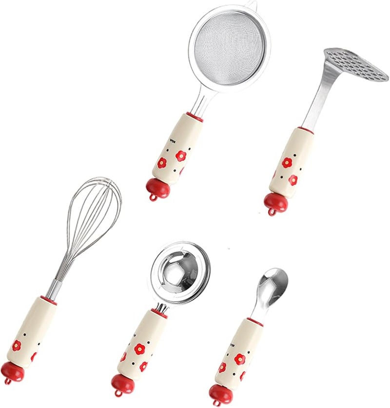 خمس قطع مجموعة يدوية خلاط بيض فاصل حليب خفاقة أدوات طبخ للمخابز محلات كيك استخدام منزلي - Image 1