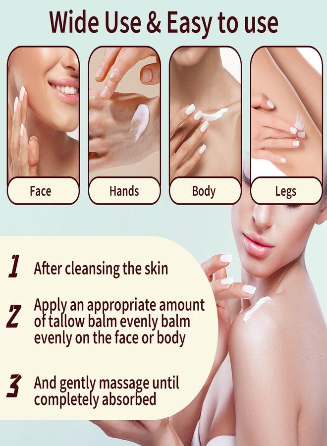 Comfort شحم البقر المريح، كريم العناية بالبشرة بشحم البقر، شحم بقر عضوي 100% من المراعي للعناية بالبشرة، لوشن مرطب طبيعي للبشرة، مرطب بشحم البقر للوجه والجسم للبشرة الحساسة - Image 5