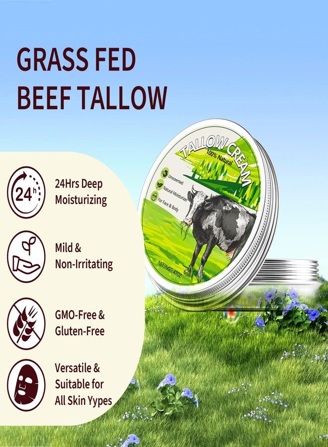 Comfort شحم البقر المريح، كريم العناية بالبشرة بشحم البقر، شحم بقر عضوي 100% من المراعي للعناية بالبشرة، لوشن مرطب طبيعي للبشرة، مرطب بشحم البقر للوجه والجسم للبشرة الحساسة - Image 3