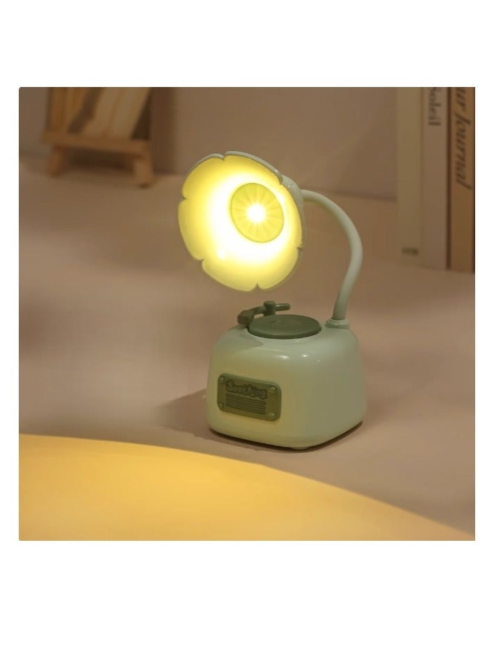 Vintage Phonograph Small Table Lamp, Ambient Light Decoration, Student Reading Light, Eye Protection Light, birthday gift - Image 2