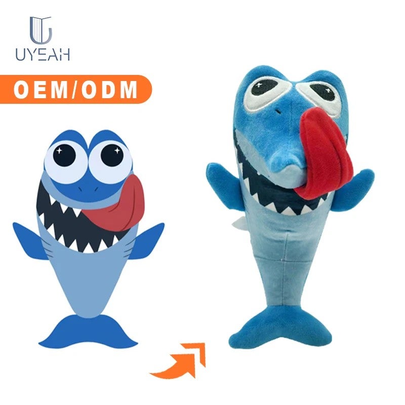 Y&D Cute Mini Stuffed Animal Doll Company Brand Mascot Sea Animal Plush Toy  Whale Shark Dolphin Plush Toy - Image 3