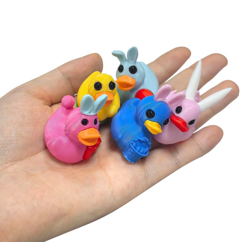 Cherislpy 24 Pcs Prefilled Easter Eggs with 3D Print Easter Ducks Toys Inside for Kids Girls Boys Easter Basket Stuffers Party Favors Gifts Easter Egg Fillers Hunt - Image 3