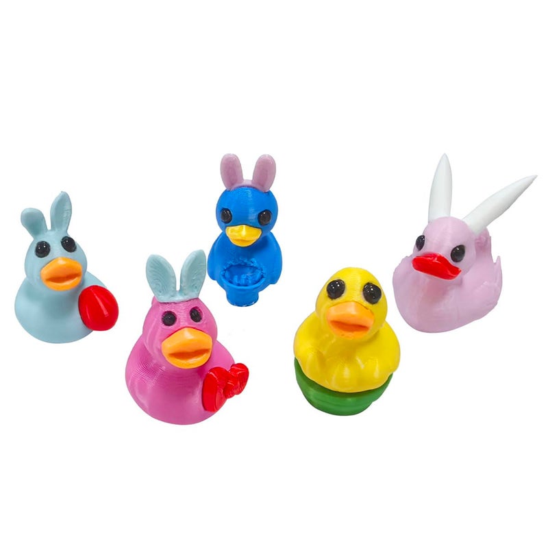 Cherislpy 24 Pcs Prefilled Easter Eggs with 3D Print Easter Ducks Toys Inside for Kids Girls Boys Easter Basket Stuffers Party Favors Gifts Easter Egg Fillers Hunt - Image 4