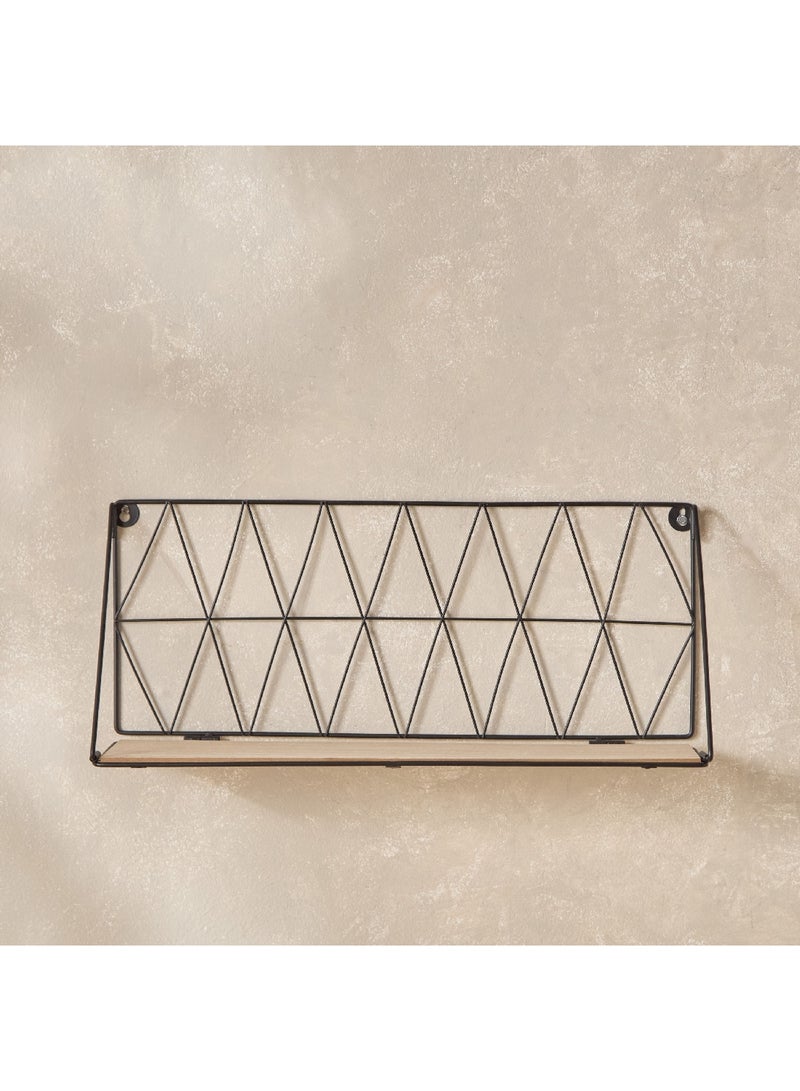 Home Box Sera Foldable Metal Wall Shelf with MDF Board 48 x 20 x 13 cm  - Image 2