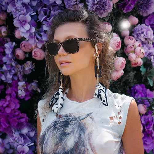 MEETSUN Polarized Sunglasses for Men Women Classic Retro Square Frame Driving Sun Glasses UV400 Protection Grey Leopard - Image 2