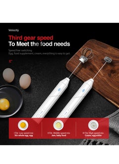 Bonita Bonita Rechargeable Folding Hand mixer Milk Frother 3 Speeds Handheld Foam Maker With Stainless Whisk For Coffee, Latte, Cappuccino, Chocolate, Milk Tea, Coconut Milk, Durable Frother Drink Mixer  - Image 3