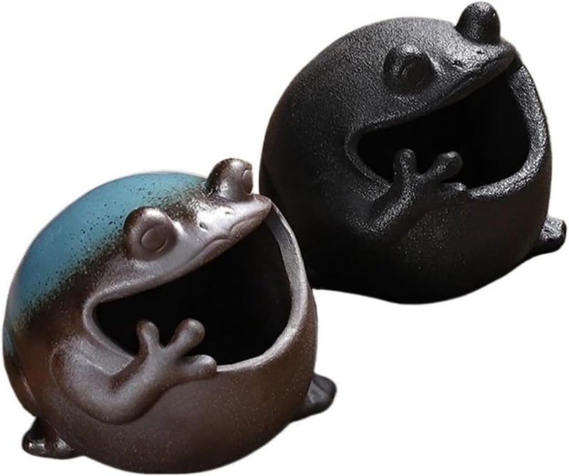 Cute Cartoon animal Ceramic Ashtray - Anti-Fly Ash Storage Box For Home Decor And Gifts - Image 1