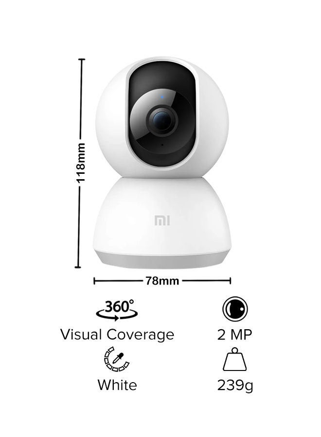 Xiaomi Mi Wi-Fi IP Day/Night Vision Dome 3MP 2k FHD Stand Alone Camera White - Image 3