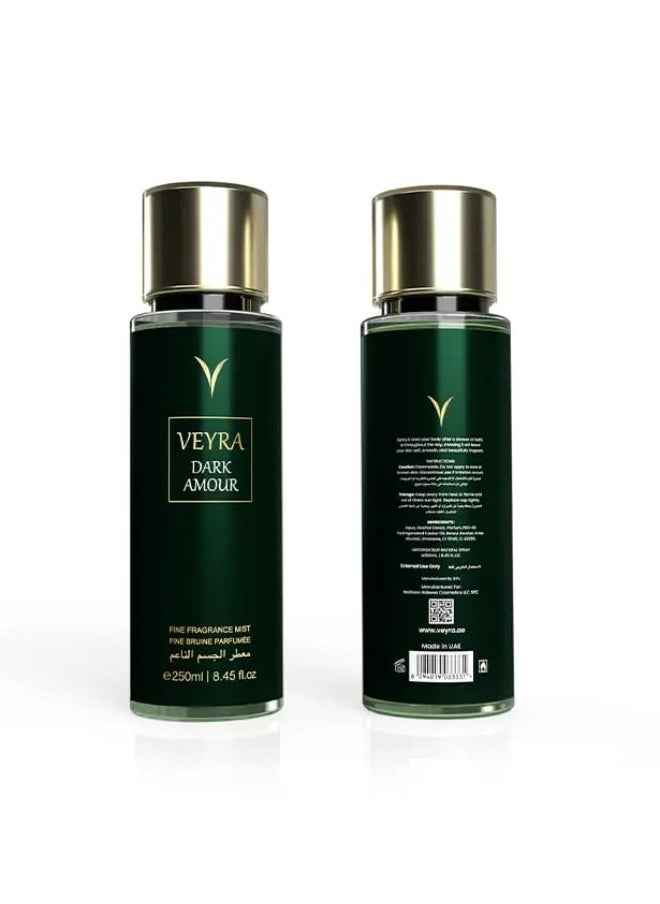 VEYRA VEYRA Dark Amour Fine Fragrance Mist, 250ml, Long-Lasting Body Mist  - Image 4