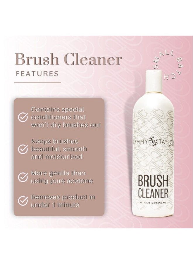 Tammy Taylor - Professional Brush Cleaner | Repair And Clean Acrylic Gel And Nail Art Brushes | Conditioning Formula Removes Oils Polygel Hardened Acrylic And Gelegance | 16Oz - Image 1