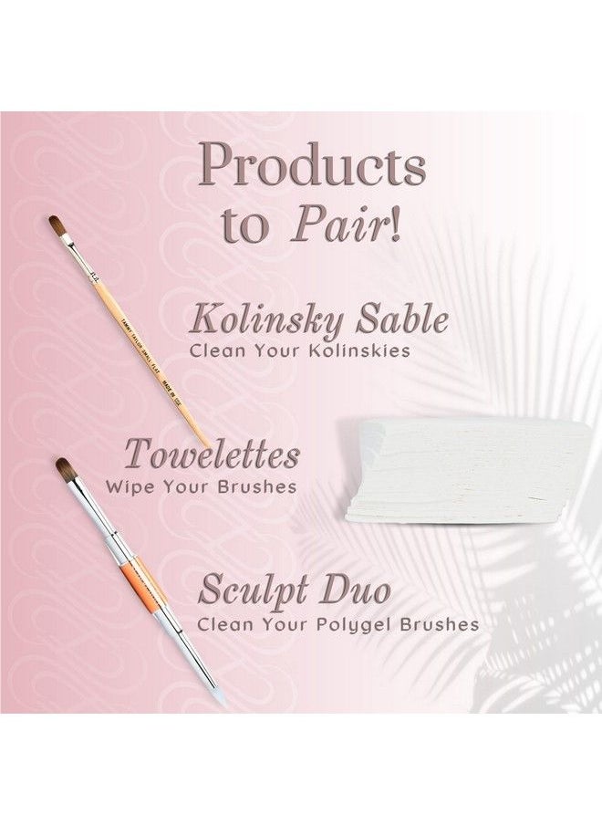 Tammy Taylor - Professional Brush Cleaner | Repair And Clean Acrylic Gel And Nail Art Brushes | Conditioning Formula Removes Oils Polygel Hardened Acrylic And Gelegance | 16Oz - Image 1