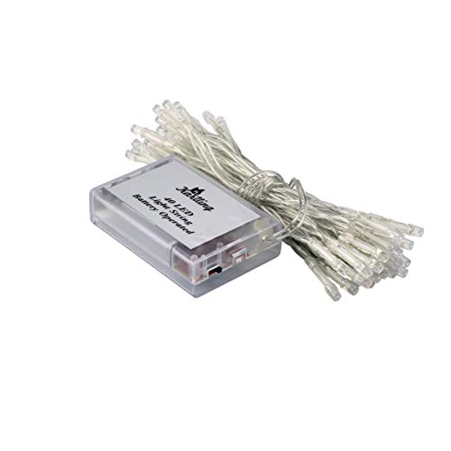 Karlling Battery Operated Fairy Lights, 13ft Durable Short Clear Wire LED Twinkle String Lights for Christmas, Valentine’s Day, Halloween,Weddings, Parties, and Indoor/Outdoor Decor(Warm White) - Image 5