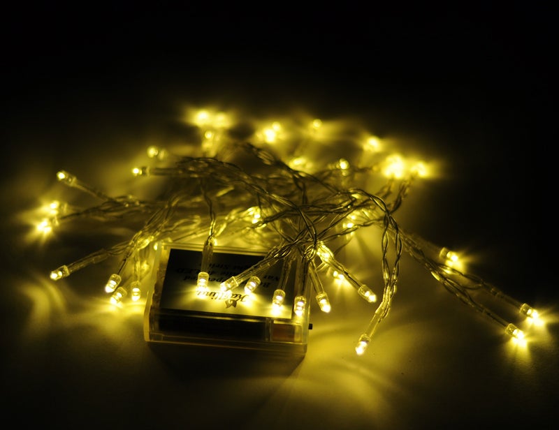 Karlling Battery Operated Fairy Lights, 13ft Durable Short Clear Wire LED Twinkle String Lights for Christmas, Valentine’s Day, Halloween,Weddings, Parties, and Indoor/Outdoor Decor(Warm White) - Image 3