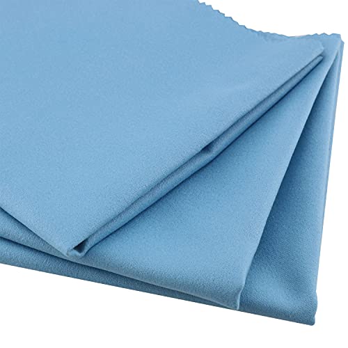 DGBRSM 3pcs Guitar Cleaning Cloth, Violin Cleaning Cloth, Microfiber (11.8" x 11.8" Cloth), Musical Instrument Cleaning Polishing Cloth for Musical Instrument Guitar Violin Piano Clarinet, Blue - Image 4