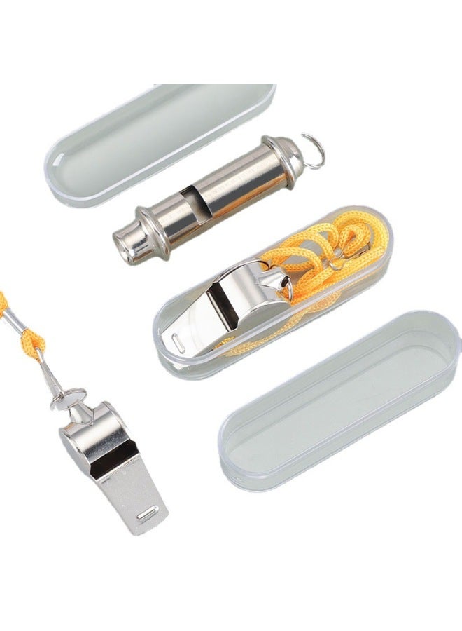 Generic Whistle Basketball Football Referee PE Teacher Treble Special Whistle Training Match Coach Whistle Outdoor Survival Whistle-Color:1 Stainless Steel Whistle - Image 5