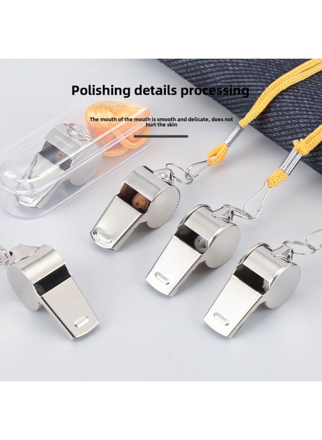 Generic Whistle Basketball Football Referee PE Teacher Treble Special Whistle Training Match Coach Whistle Outdoor Survival Whistle-Color:1 Stainless Steel Whistle - Image 4