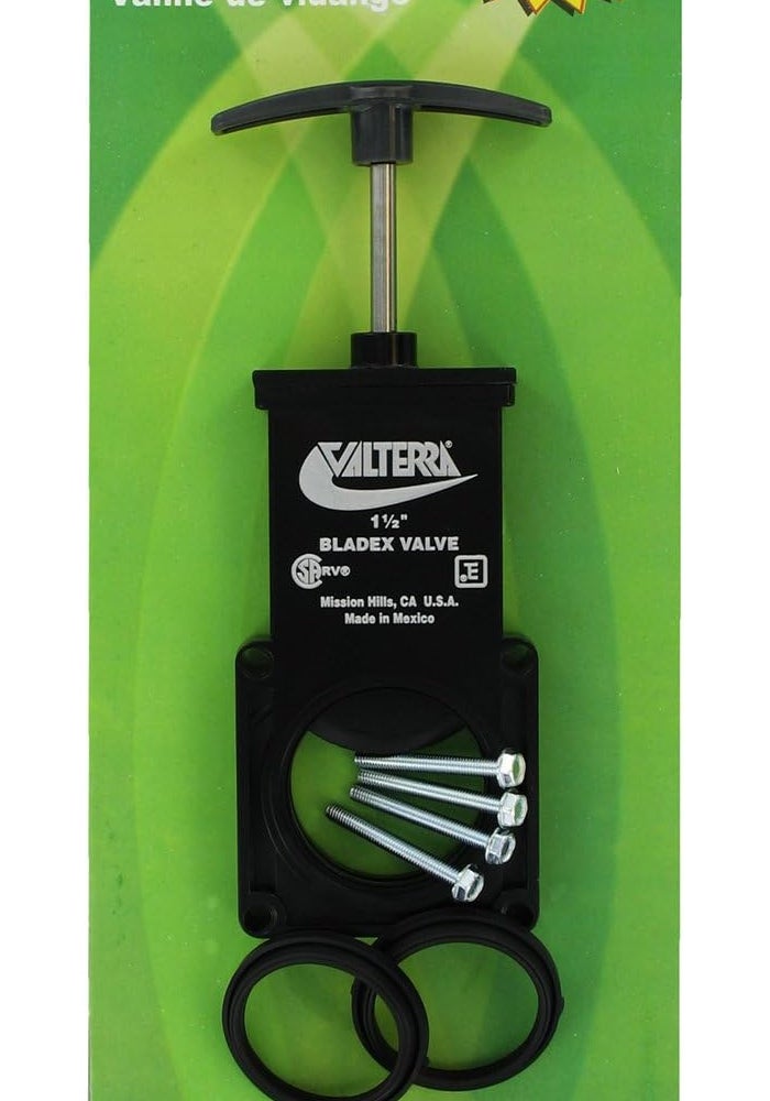 Valterra T1001VP Bladex 1-1/2" Waste Valve Body, Black