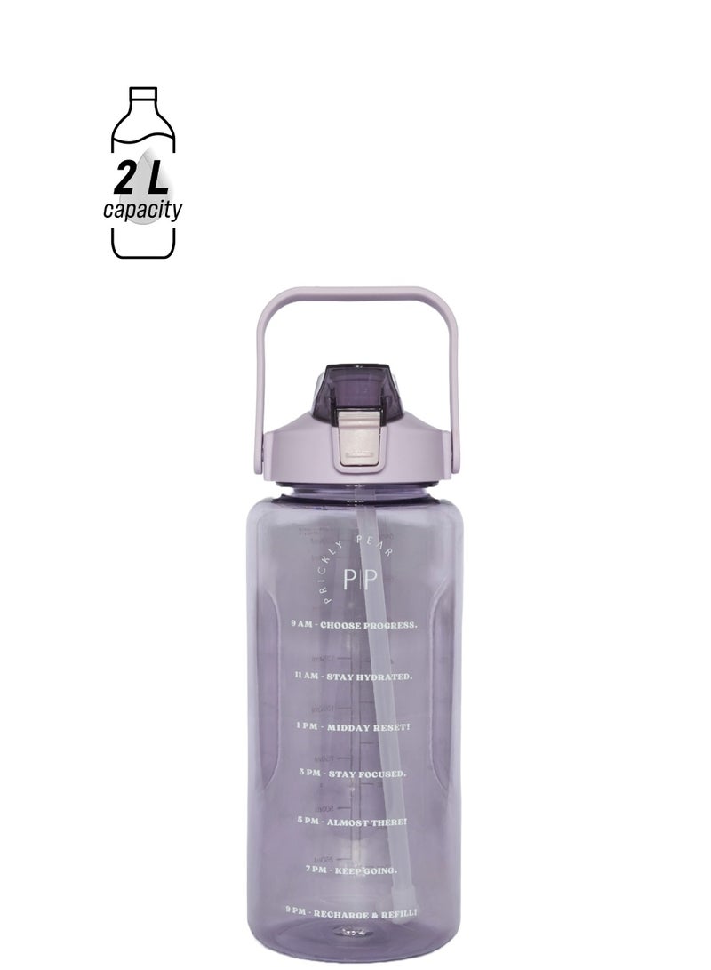 Prickly Pear Tracker 2L Water Bottle - Purple - Image 1