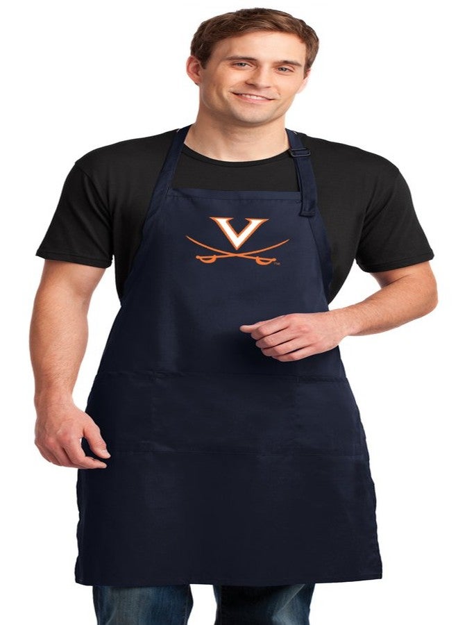 Broad Bay مئزر جامعة فيرجينيا برود باي بحجم كبير بطول كامل مئزر UVA للرجال أو النساء - Image 1