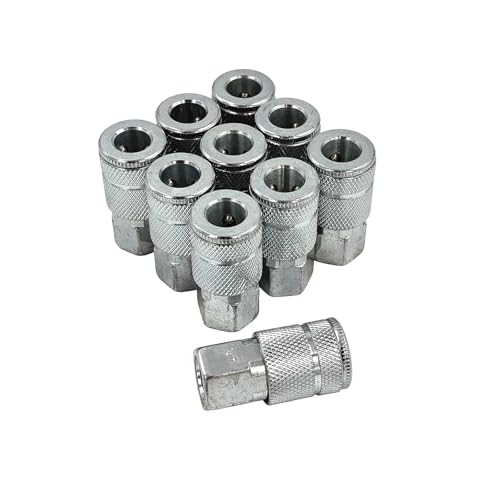 Primefit TC1414FS6-B10-P 1/4-Inch 4-Ball Steel Female Automotive Coupler Contractor Pack, 10-Piece - Image 5