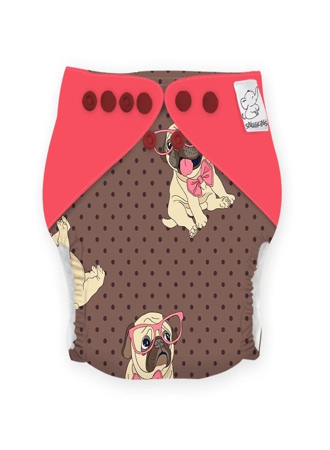 Snugkins -New Age Reusable, Waterproof & Washable Cloth Diapers for Babies (0-2 years).Contains 1 Diaper, 1 Wet-Free Organic Cotton Pad. Fits 5kg - 14kg babies - PAWFECTDAY - Image 2